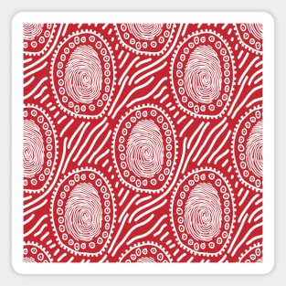 Seamless African Afrocentric Ethnic Tribal Pattern Magnet